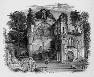 Transepto do Sul, Netley Abbey, c1880, 1897