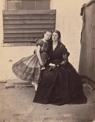 Sra. Greenhow e Filha, Presos no Antigo Capitólio, Washington, 1862.