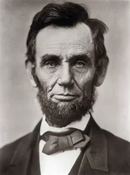 Retrato de Abraham Lincoln - Retrato de Abraham Lincoln (1809-1865) 16º Presidente dos Estados Unidos da América. Fotografia de Alexander Gardner