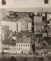 Vista leste da cúpula do tribunal em Chicago, 1858