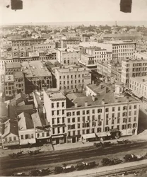 Vista norte da cúpula do tribunal em Chicago, 1858