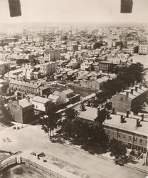 Veja o sudoeste da cúpula do tribunal em Chicago, 1858