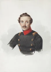 Retrato de Arist Fyodorovich von Gersdorff 1805-1883, 1840