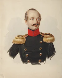 Retrato de Nikolay Fyodorovich Plautin 1794-1866, 1839-1843