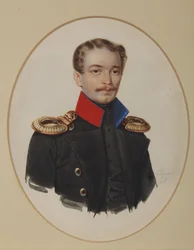 Retrato de Platon Ivanovich Panshin 1817-1863, 1841
