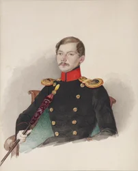 Retrato de Vasily Vasilievich Engelhardt 1814-1868, 1839-1840