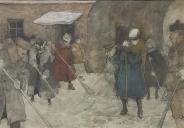 Remoção de neve, ca 1921