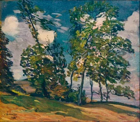 Um dia ventoso, c1906