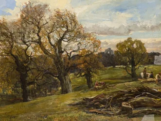 Cadzow Forest, c.1860 (óleo sobre tela)
