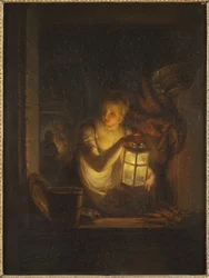 Uma mulher com uma lanterna, 1818