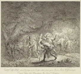 Gustav Vaasa numa carga de palha
