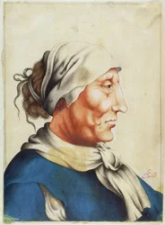 Chefe de um velho, de "anedotas de pintura na Inglaterra", escrito por Horace Walpole (1717-97) publicado em 1765