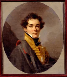 Retrato do Conde Vasily Olsufyev (1796-1858). Pintura por Alexander (Alexander) Molinari (1772-1831), óleo sobre tela