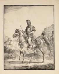 Persa a cavalo, 1820