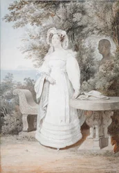 Retrato de María Isabel de Espanha 1789-1848, Rainha das Duas Sicílias, 1825