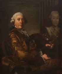 Auto-retrato, de Roslin, Alexander (Alexandre) (1718-1793). Óleo sobre tela. Tamanho: 100x85 cm. Nationalmuseum Estocolmo