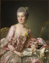 Retrato de Marie-Suzanne Giroust, Madame Roslin, 1734-1772, 1770