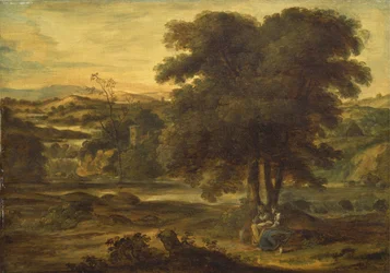 Paisagem Clássica, c.1767-71 (óleo no painel)