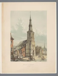 Sint-Maartenkerk e Sint-Truiden Igreja de São Martinho em St Trond (título no objeto) Monumentos antigos da arquitetura do século XI ao século XIII em Limburgs (título da série)