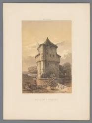 Wycker Kruittoren em Maastricht Revista em pó (título no objeto) Monumentos de Maestricht (título da série)