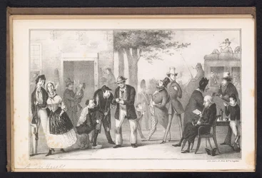 Desenho animado em Leiden Student Almanac, 1843
A erva Nicotiana (título sobre o objecto)