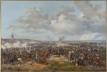 Tropas suecas invadem o portão de Leipzig (Alemanha)