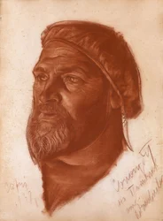 Retrato do arquiteto Leonid Romanovich Sologub 1884-1956, 1933
