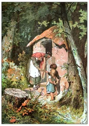 Ilustração para Hansel e Gretel dos Irmãos Grimm, c. 1899 (impressão offset)