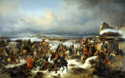 A captura da fortaleza prussiana de Kolberg em 16 de dezembro de 1761