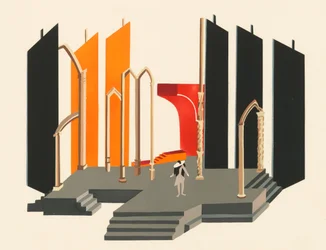 Projeto cenográfico do portfólio Décors de Théâtre, 1930.
