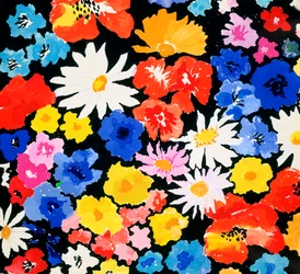 Composição decorativa bouquet de flores, séc.