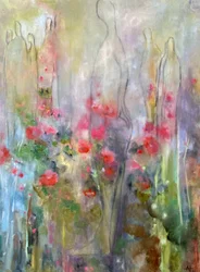 Figuras florais em flor