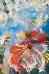 Flores impressionistas coloridas