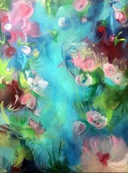 Jardim floral de sonho