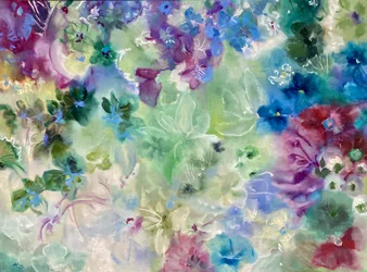 Flores de um jardim de sonho