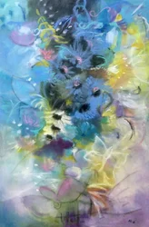 Flores em tons pastel de sonho