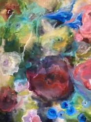 Flores abstratas vibrantes