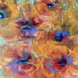 Flores abstratas vibrantes