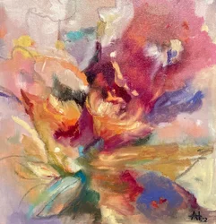Flores abstratas vibrantes