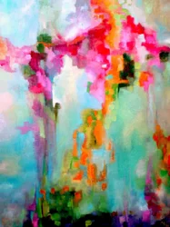 Jardim abstrato vibrante