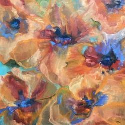 Papoilas abstratas vibrantes