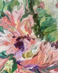 Abstrato floral vibrante