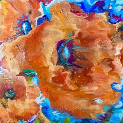 Flores de laranja vivo