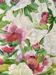 Peónias rosa vibrante