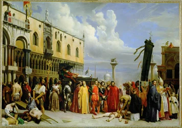 Honras fúnebres para Ticiano, morto em Veneza durante a peste de 1576 - Celebrações fúnebres para Ticiano ...