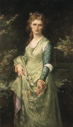 Christina Nilsson como Ofélia - Christina Nilsson (1843-1921) como Ofélia, de Cabanel, Alexandre (1823-1889). Óleo sobre tela