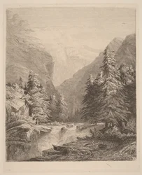 Cascata de montanha