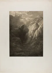 Os Alpes, de vários locais de paisagem