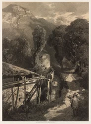 A estrada de Simplon, Meillerie, França