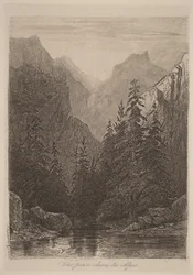 Vista nos Alpes